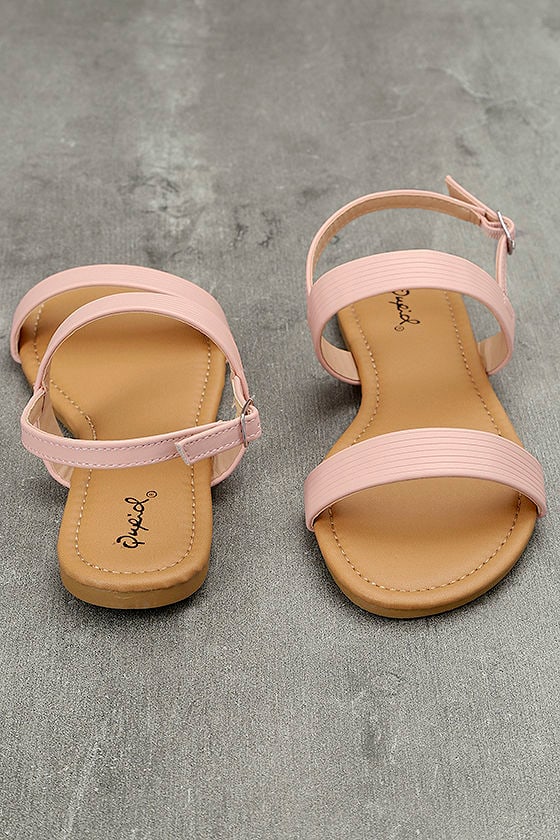blush evening sandals