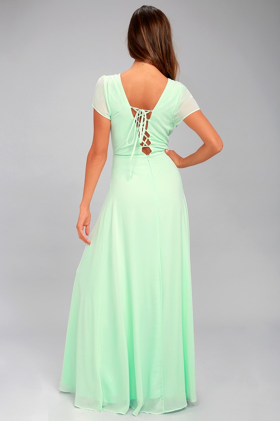 gown mint green