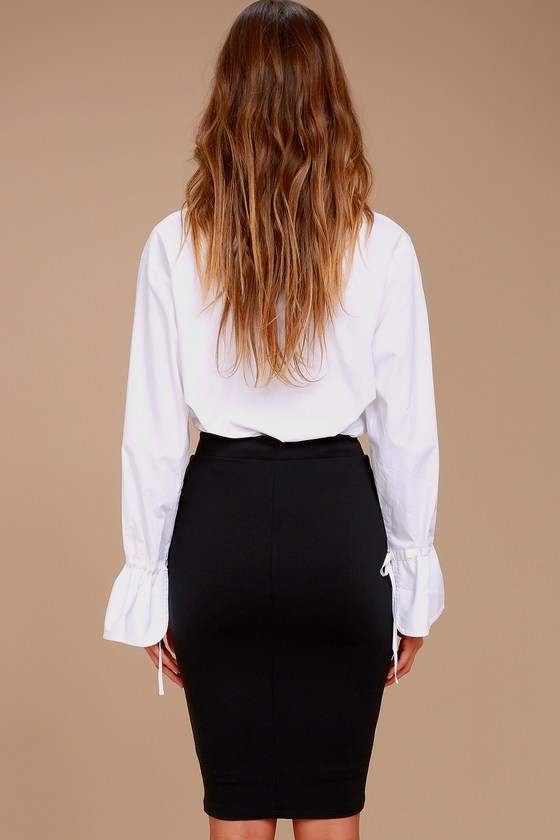 bodycon long pencil skirt