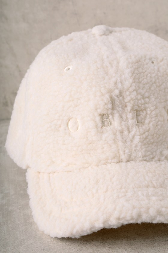 Obey Delores - Ivory Sherpa Hat - Baseball Cap