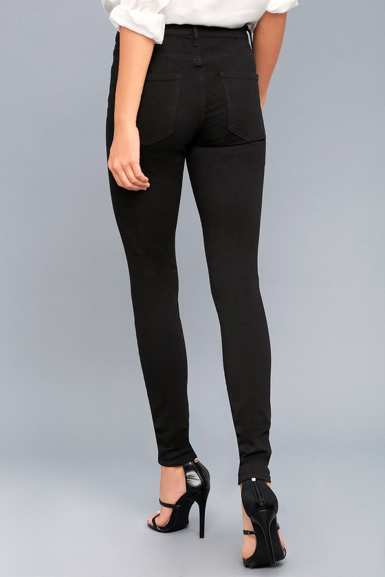 AGOLDE Sophie - Black Skinny Jeans - High Rise Jeans