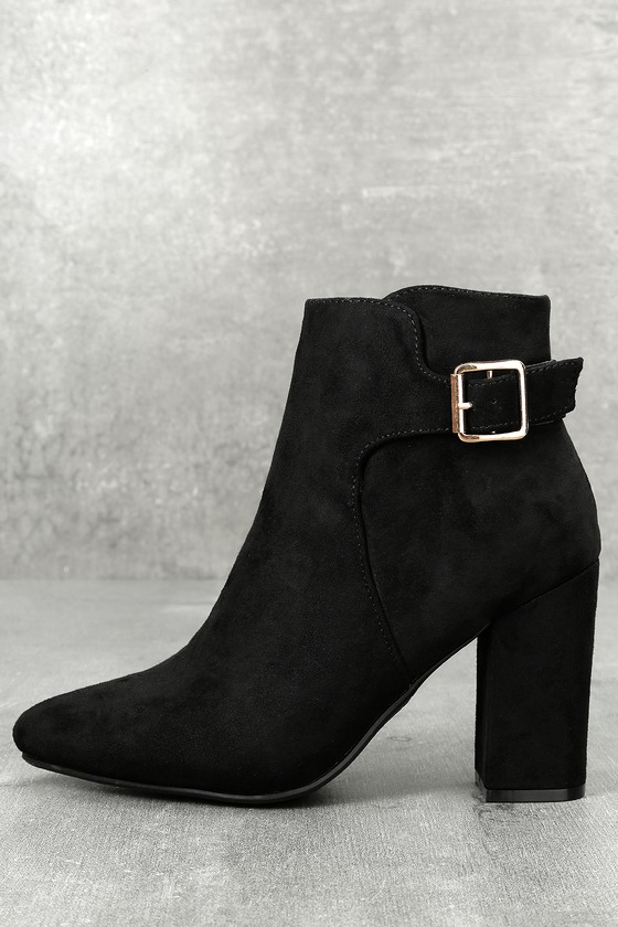 Ankle Booties -Women's Ankle Boots-Short Boots-Heeled Ankle Boots