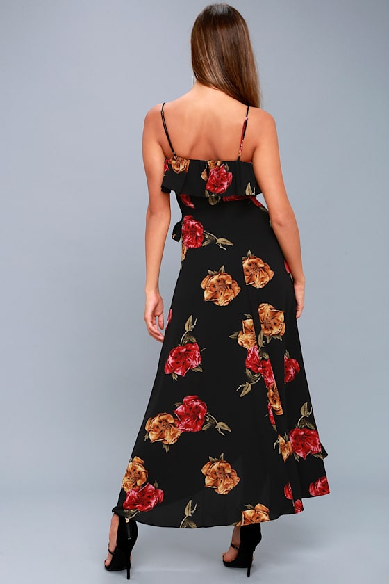 7400194 Multi Colour Floral Wrap Dress main image 1
