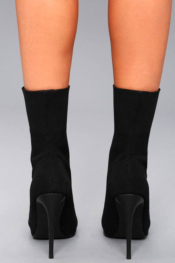 Steve Madden Century Booties - Black Mid-Calf Boots