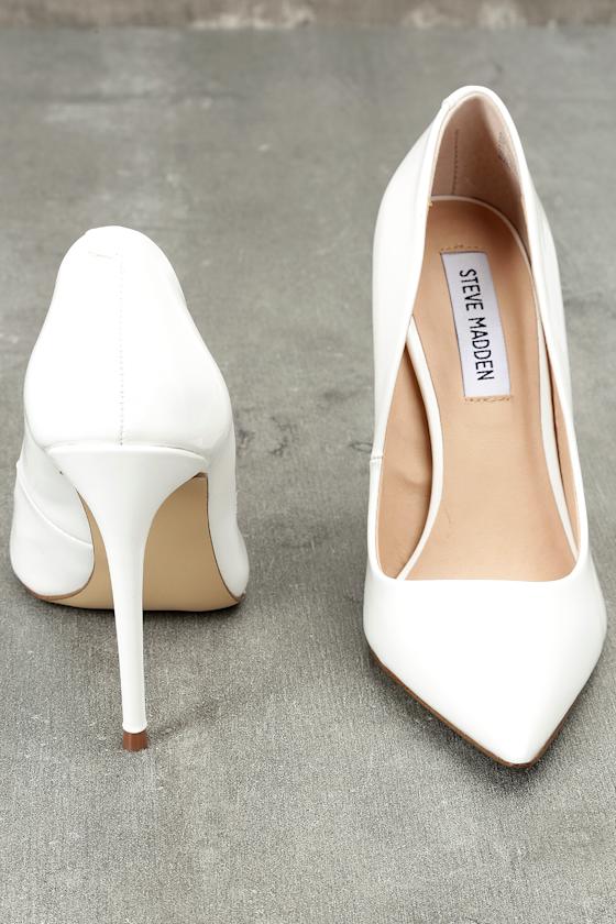 Steve Madden Daisie Pumps White Pumps Patent Pumps