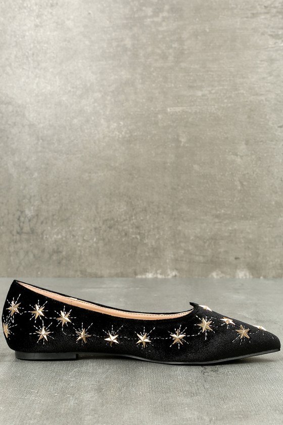 velvet lace up flats