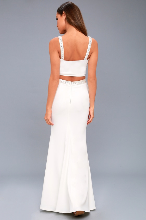 two piece maxi