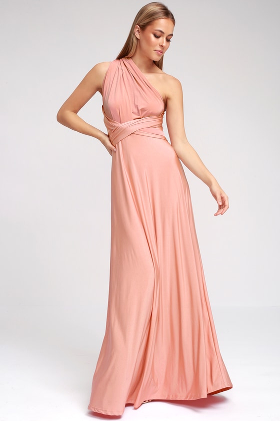 blush pink maxi