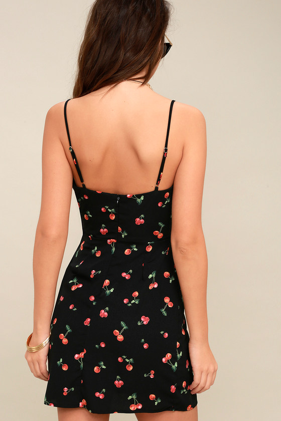 Cute Mini Dress - Cherry Print Mini Dress - 90s Cherry Dress