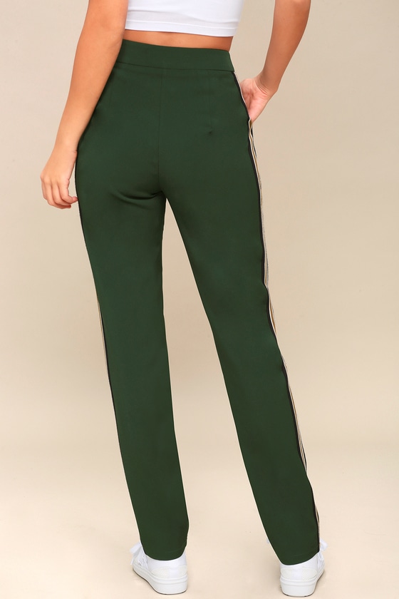 green track pants