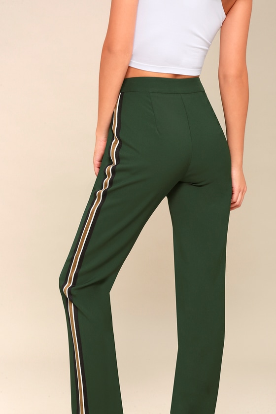 green track pants