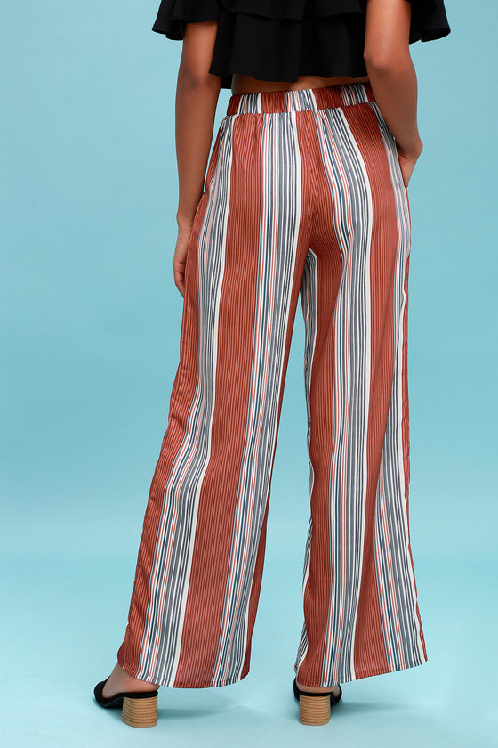 red striped pants