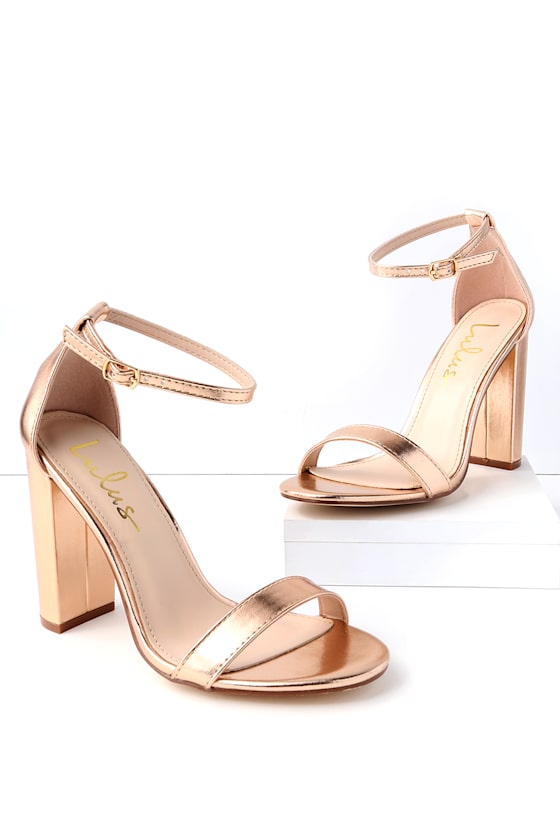 taylor gold ankle strap heels lulus