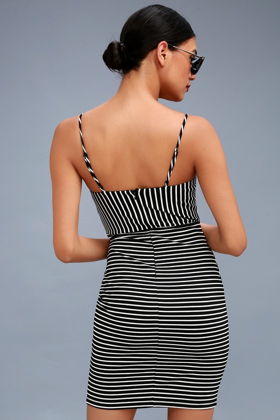 black and white striped bodycon dress no background Black and white striped bodycon dress no background drop