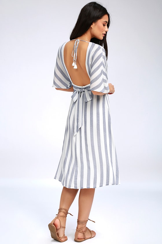 blue white striped dress shirt with Waist Tie in and Stripes Men’s Handmade Black Formal summer Size:SM/UK6-10