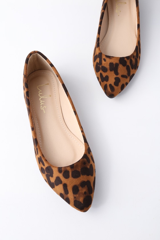 leopard print flats size 10