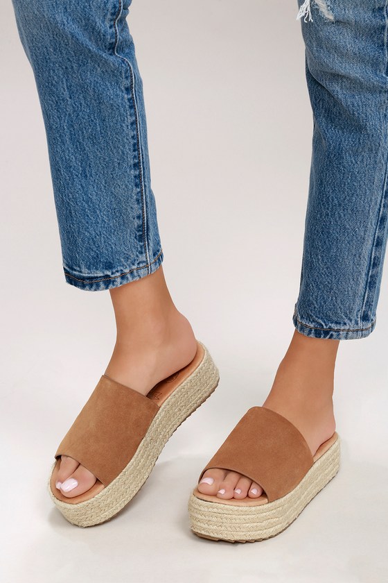 tan platform slides