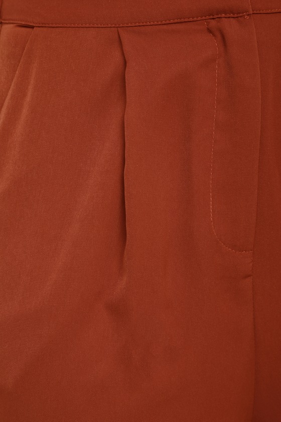 rust red pants