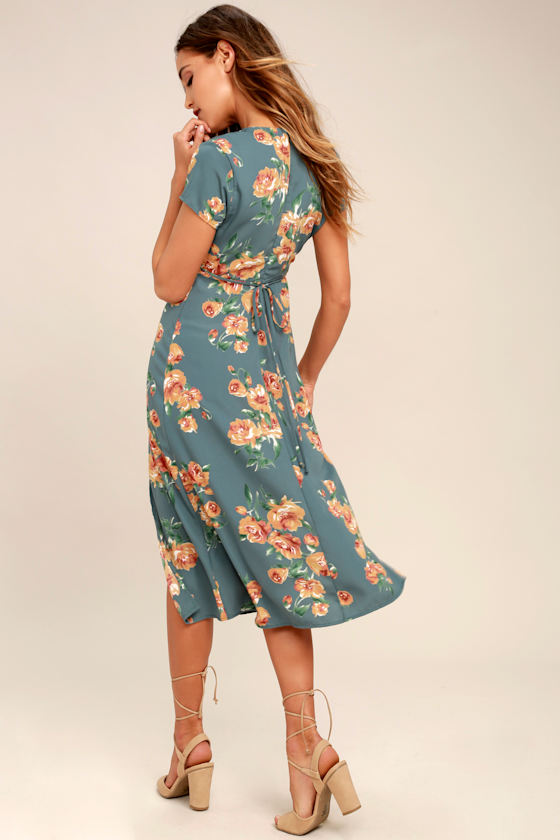 Dusty Sage Midi Dress