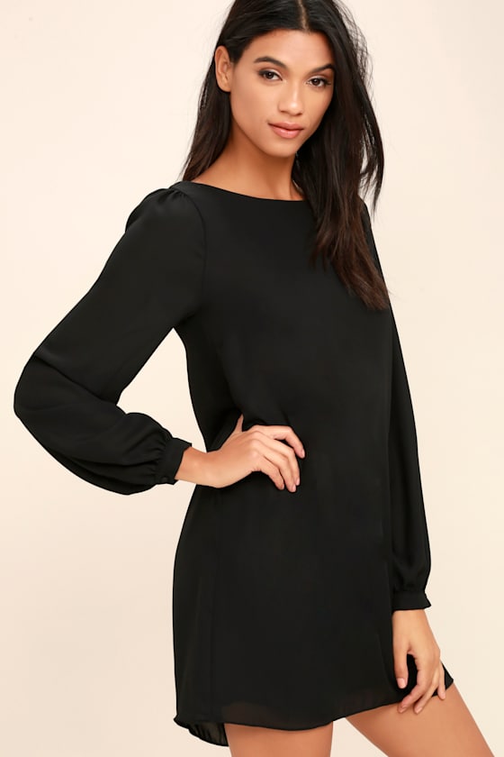 theory black shift dress