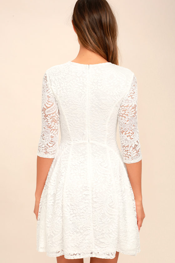 navy blue and cream lace dress Navy and Cream Crochet Top Maxi Dress main image 0