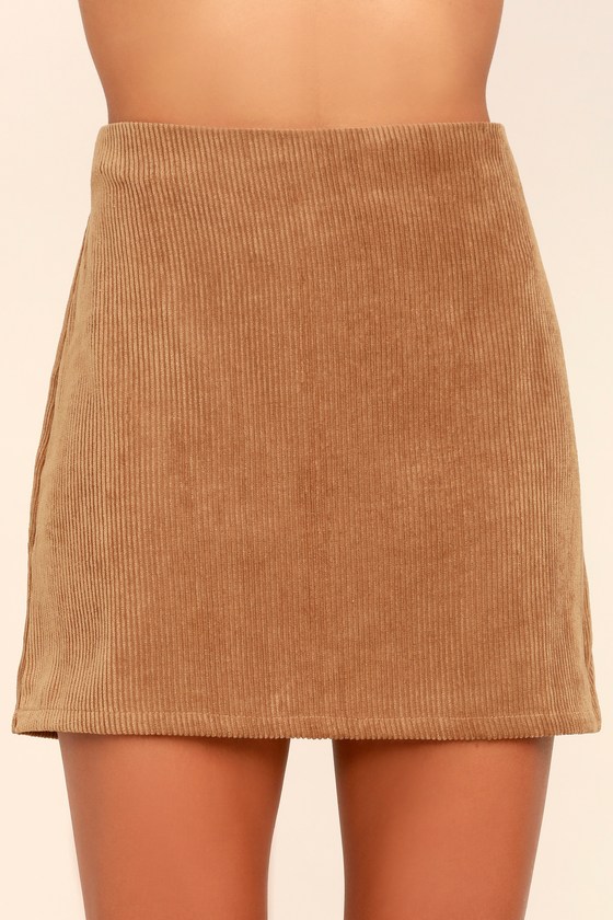 brown skirt and top co ord