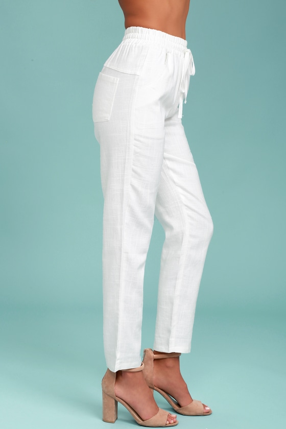 ivory cargo pants