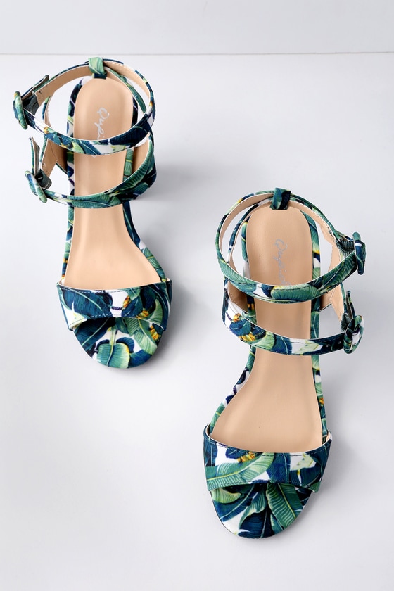 leaf heels green