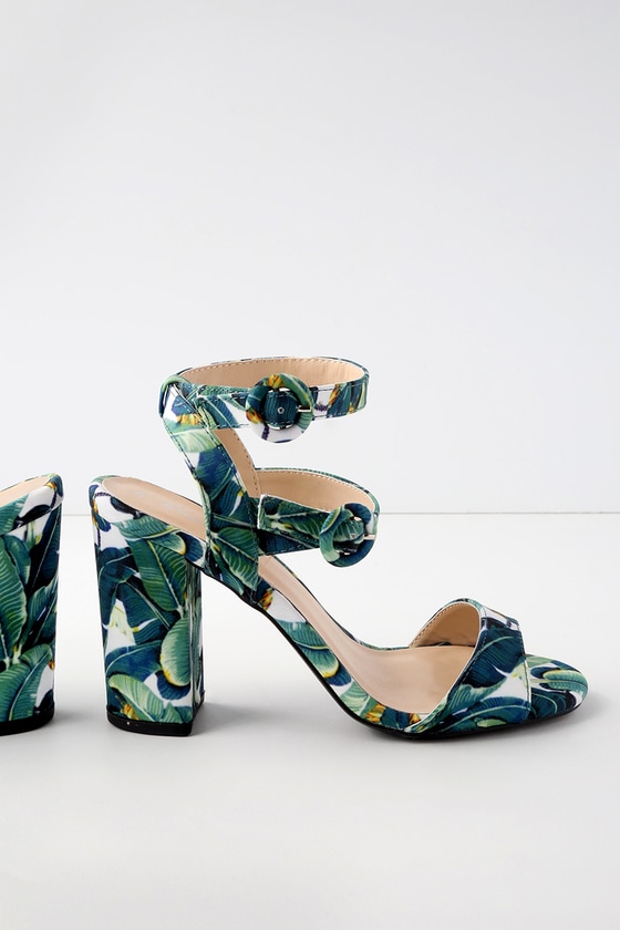 green leaf heels versace