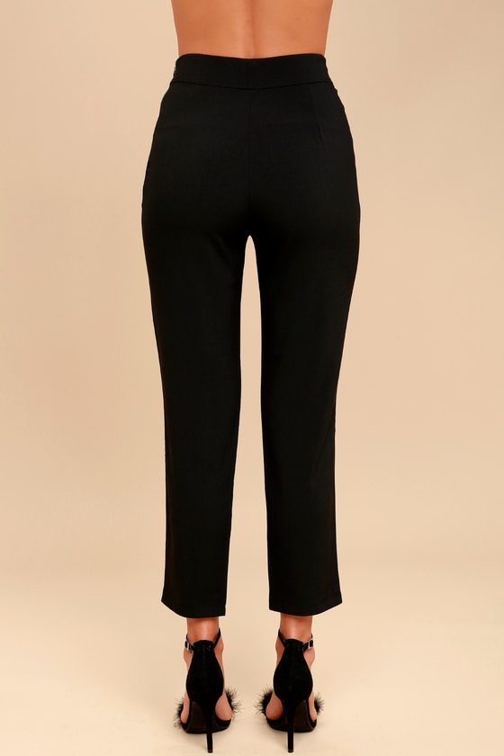 womens black trouser pants