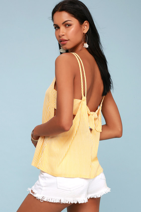 mustard yellow tank top