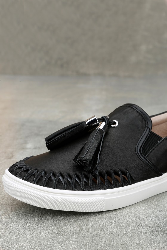 women's black j slides sneakers