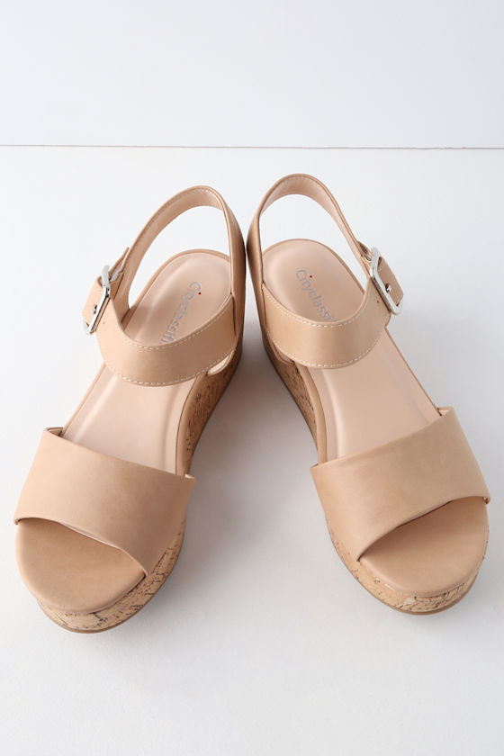 Cute Sand Cork Wedges Cork Wedge Sandals Sand Wedges