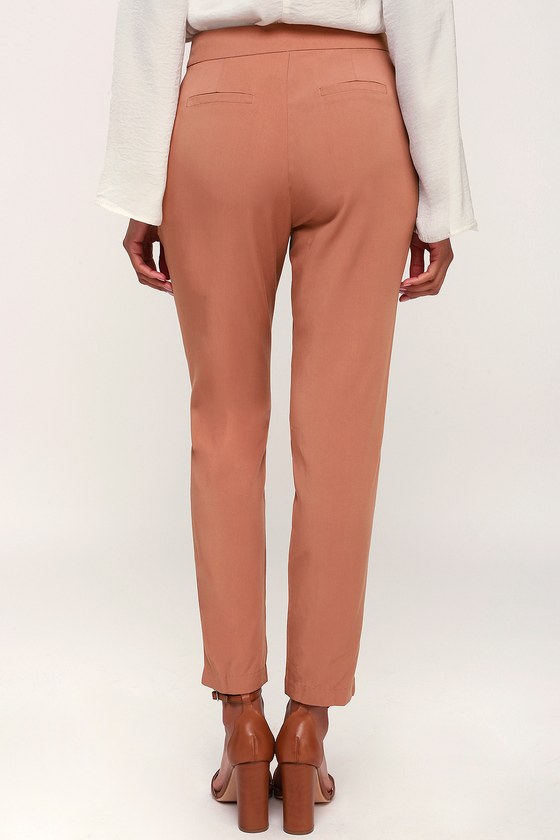 tan trousers womens