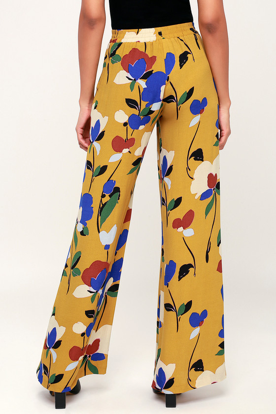 mustard yellow paper bag pants