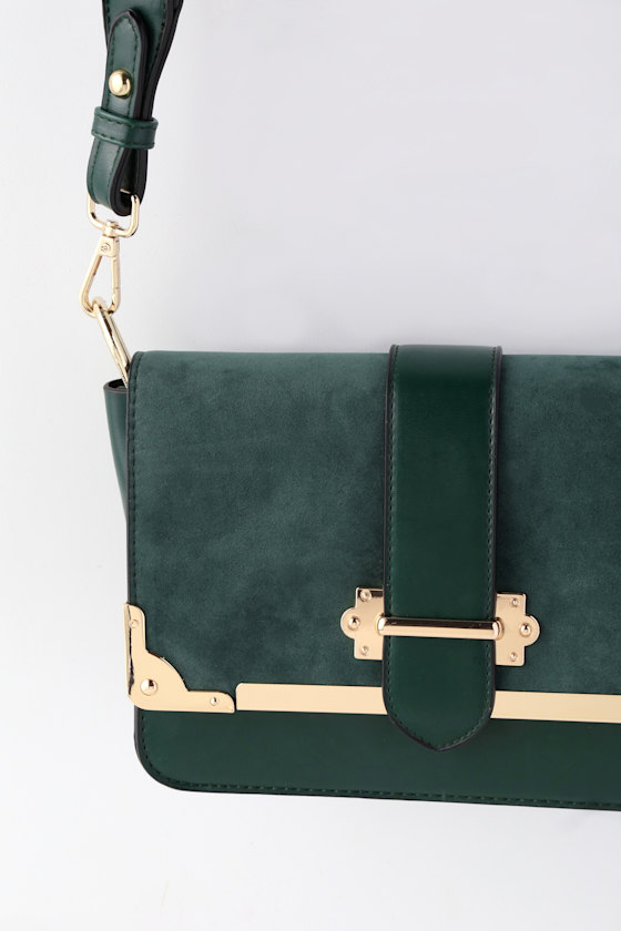 Chic Forest Green Purse Vegan Leather Purse Everyday Purse