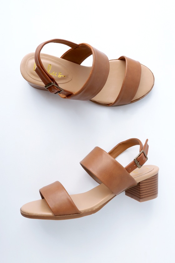 light tan heeled sandals