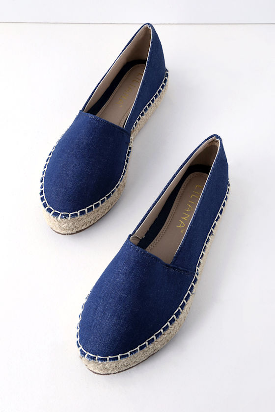 espadrille slip ons