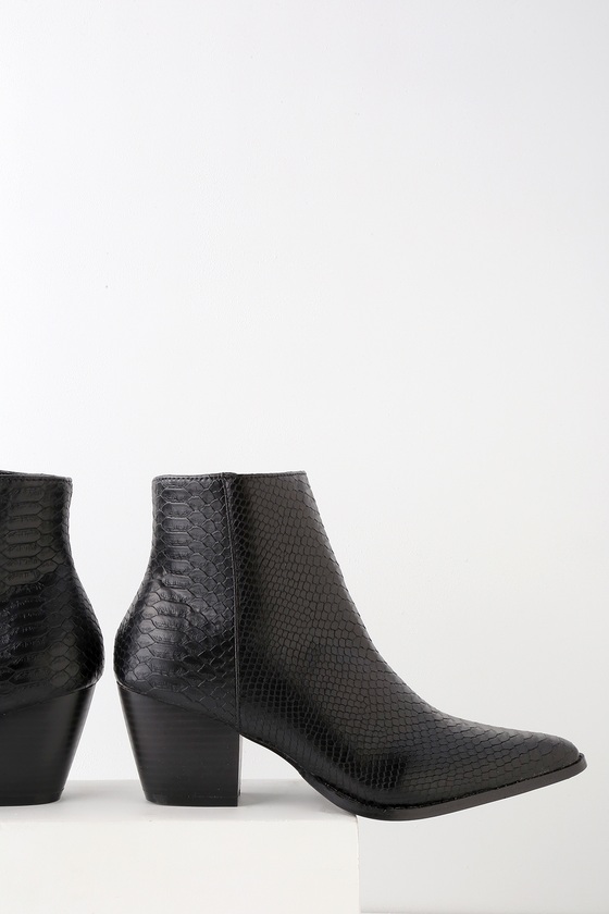 snakeskin booties lulus