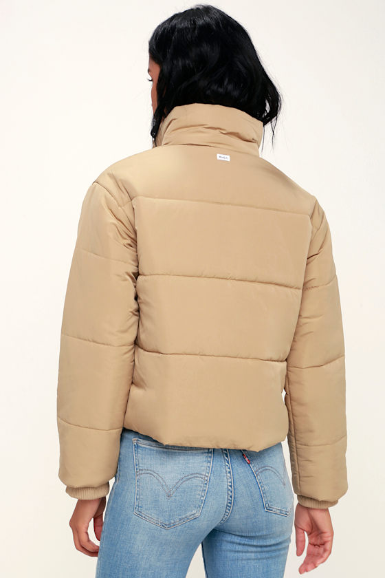 rvca eezeh puffer cropped jacket