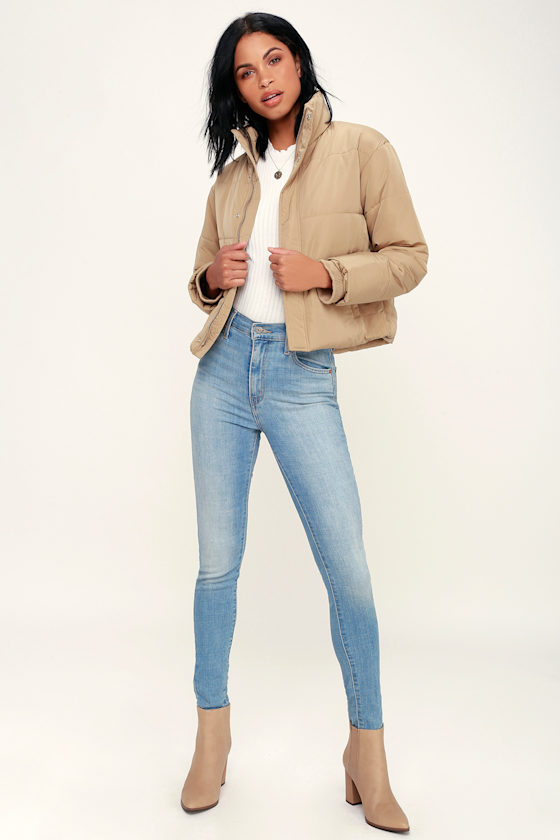 rvca eezeh puffer cropped jacket