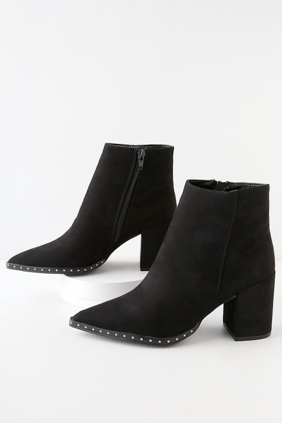 studded ankle booties