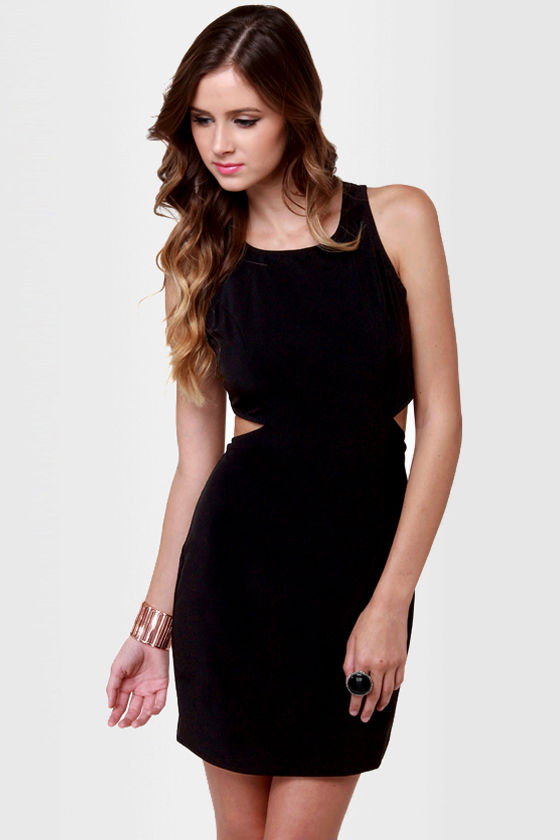 Cute Cutout Dress - Black Dress - Sleeveless Dress - $35.50