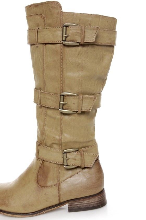 riding boots beige