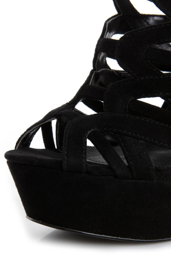black platform heels steve madden