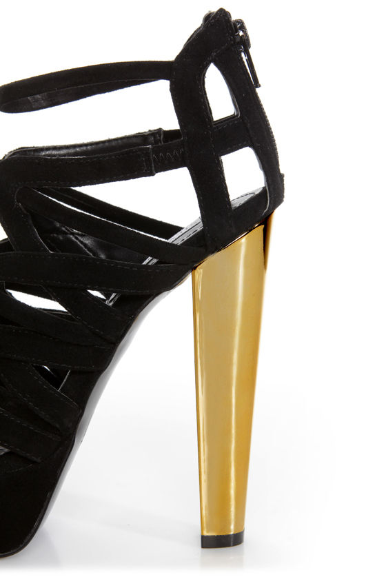 black platform heels steve madden