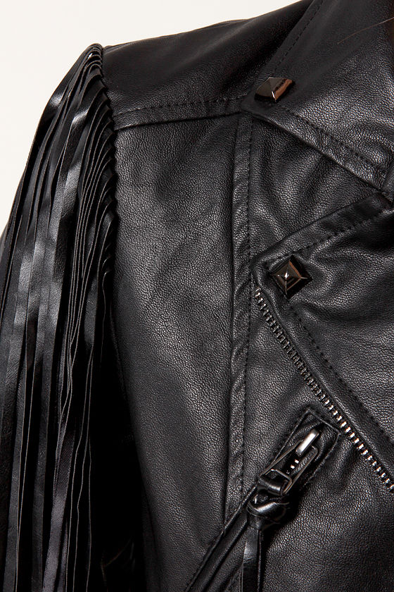 Cool Vegan Leather Jacket Black Jacet Biker Jacket Motorcycle