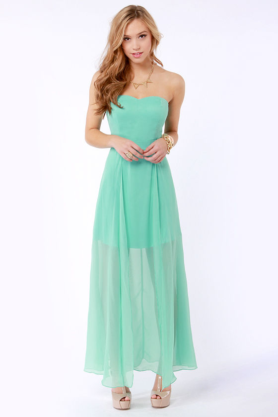 gown mint green