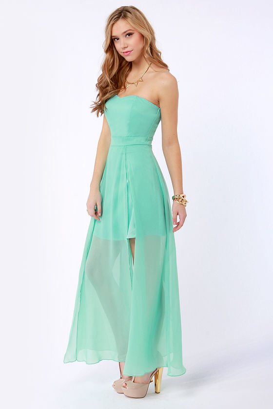 gown mint green