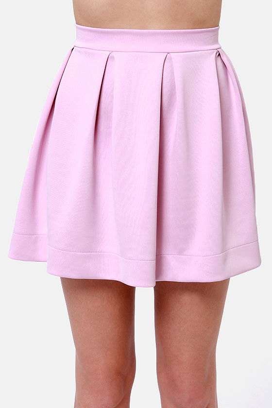 lavender jean skirt